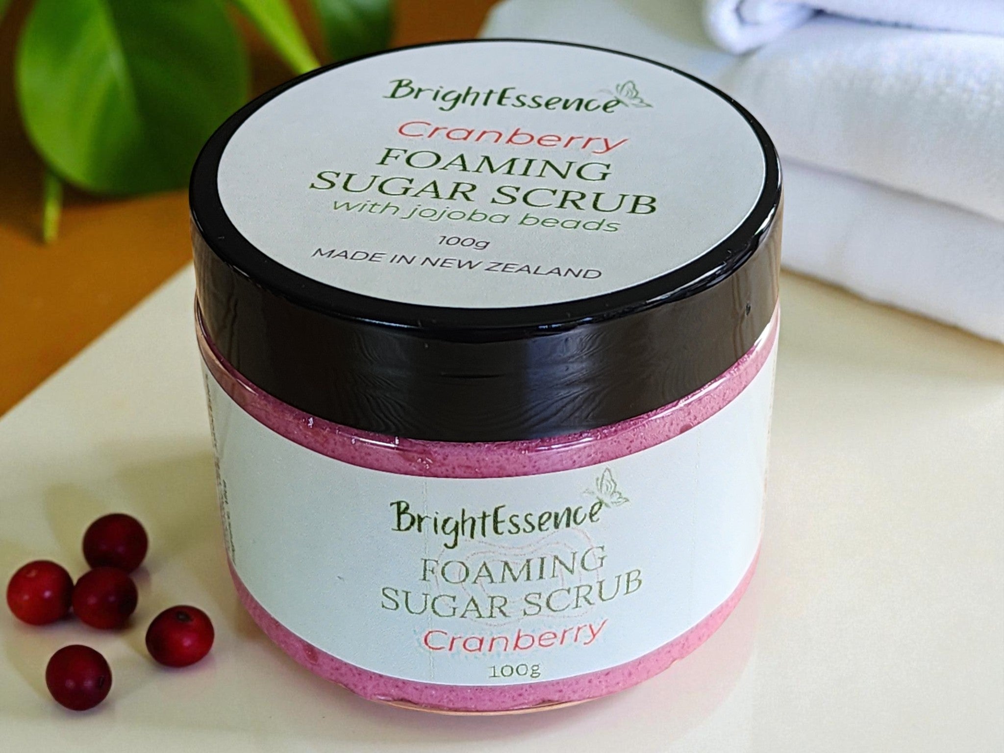Foaming Whipped Sugar Scrub - Cranberry