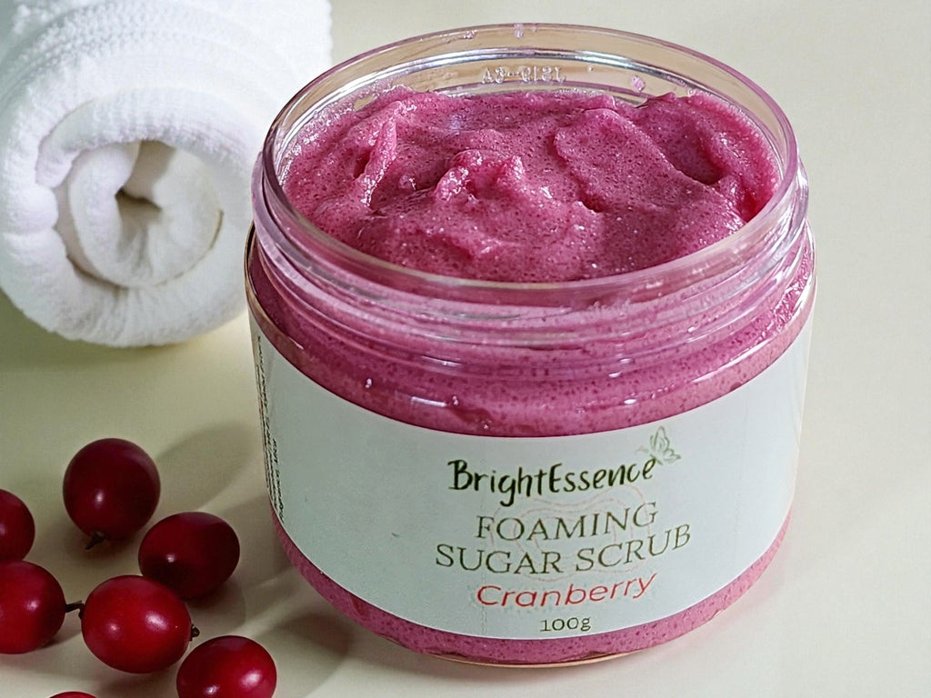 Foaming Whipped Sugar Scrub - Cranberry