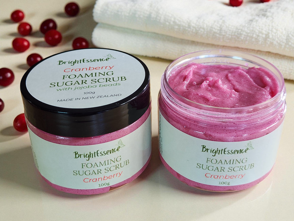 Foaming Whipped Sugar Scrub - Cranberry