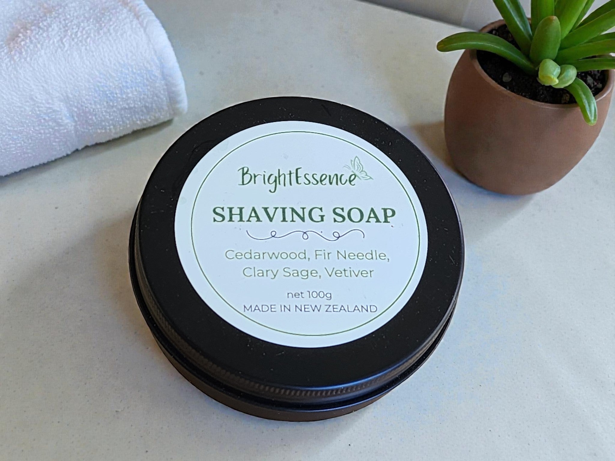 Shaving Soap - Cedarwood, Fir Needle, Clary Sage, Vetiver