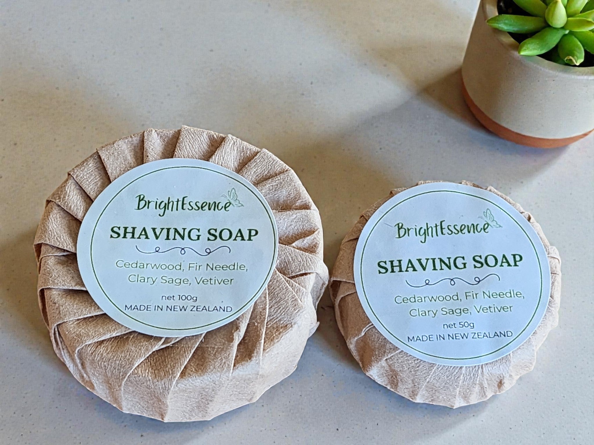Shaving Soap - Cedarwood, Fir Needle, Clary Sage, Vetiver